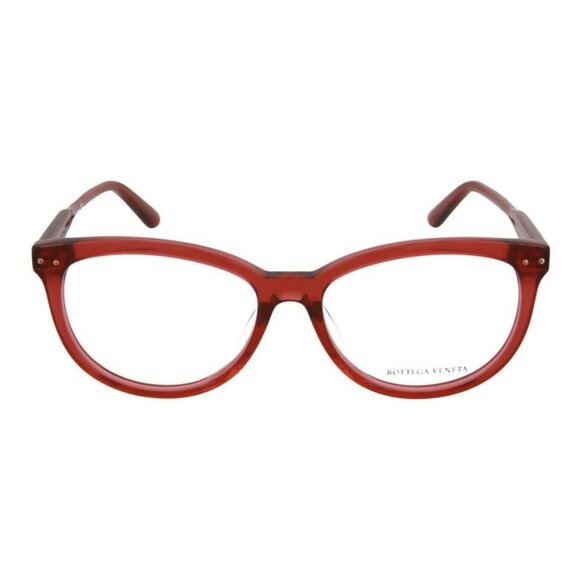 Bottega Veneta Womens Round/Oval Red Red Transparent Fashion Designer Eyewear - Picture 1 of 4